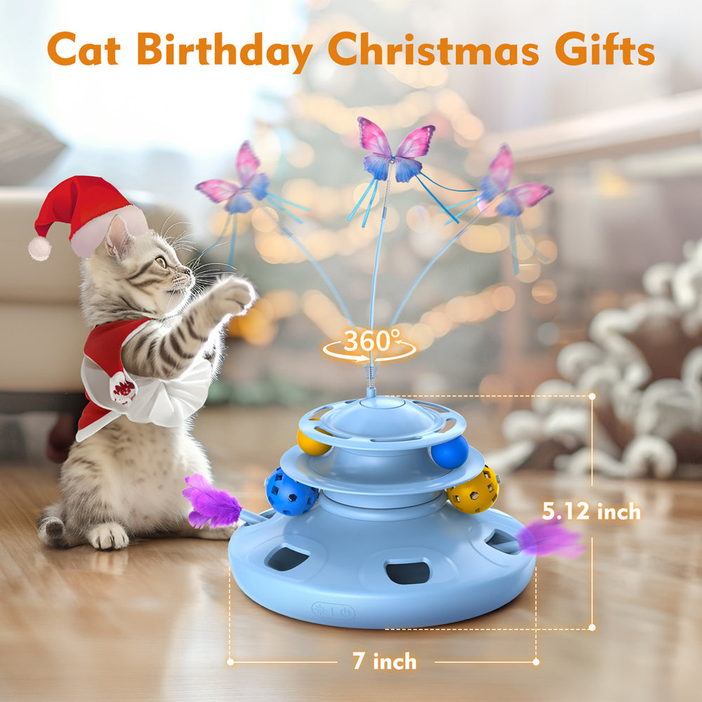 Boredom-Buster for Cats: The KM32 Automatic Toy with Touch-Activated Butterfly