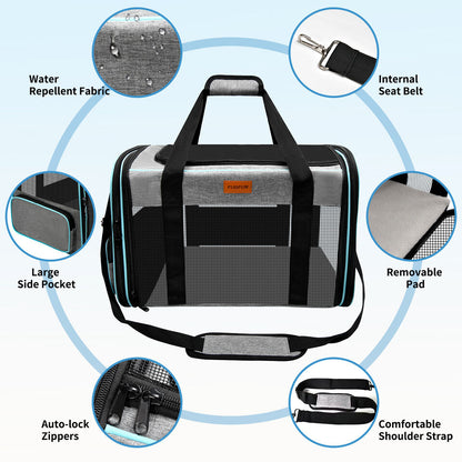 Expandable Soft Airline Approved Travel Pet Carriers