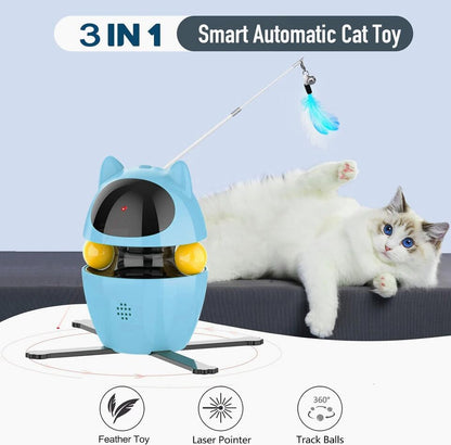 Juguetes eléctricos interactivos automáticos para gatos 3 en 1 