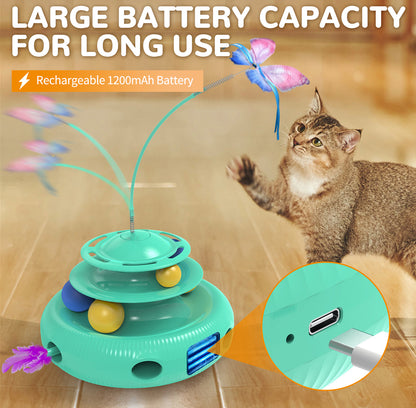 3-in-1 Butterfly rotating Smart Cat Toy