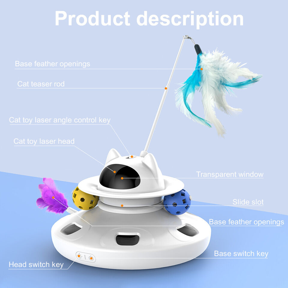 3-in-1 Interactive Cat Toy