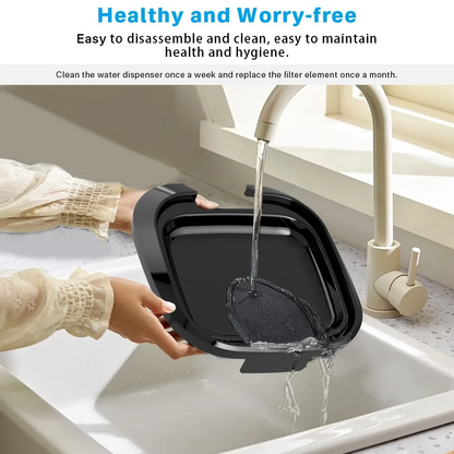Swan Head Cat Pet Drinking Fountain 3.2L ABS+PC