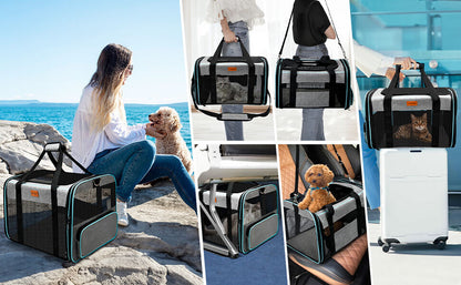 Expandable Soft Airline Approved Travel Pet Carriers