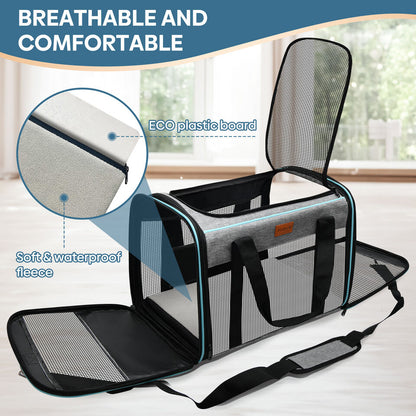 Expandable Soft Airline Approved Travel Pet Carriers