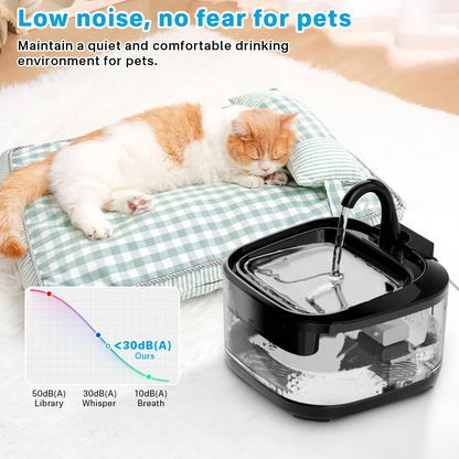 Swan Head Cat Pet Drinking Fountain 3.2L ABS+PC