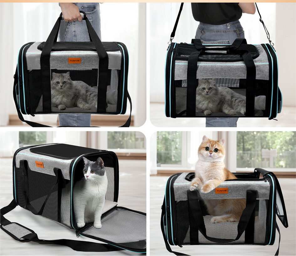 Expandable Soft Airline Approved Travel Pet Carriers