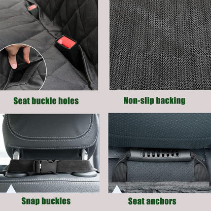 Waterproof Nonslip Pet Seat Cover With Pet Seatbelt