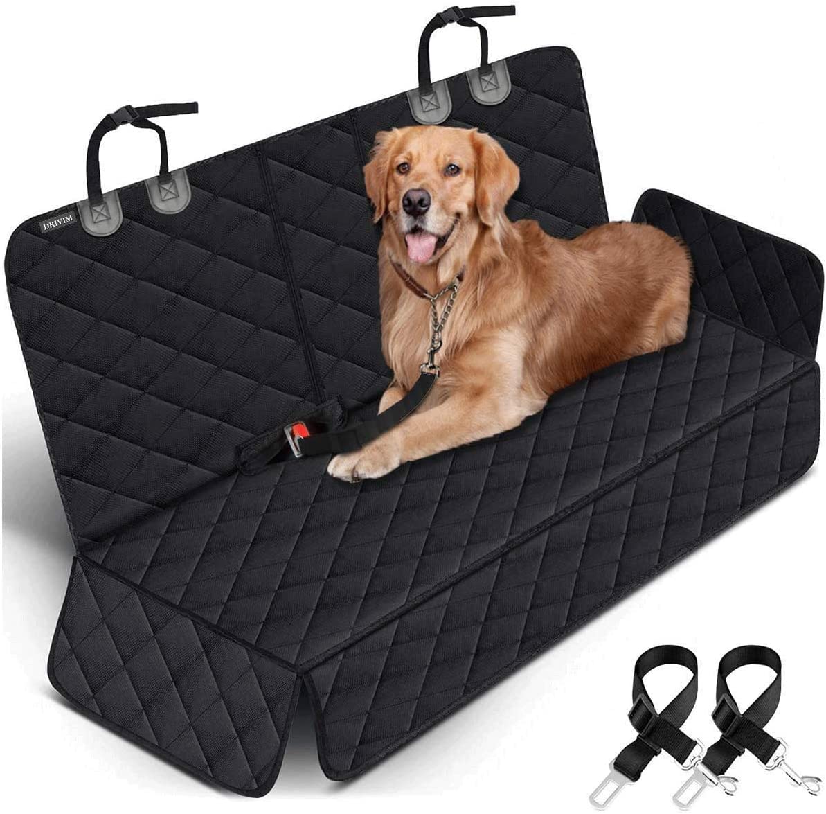 Waterproof Nonslip Pet Seat Cover With Pet Seatbelt