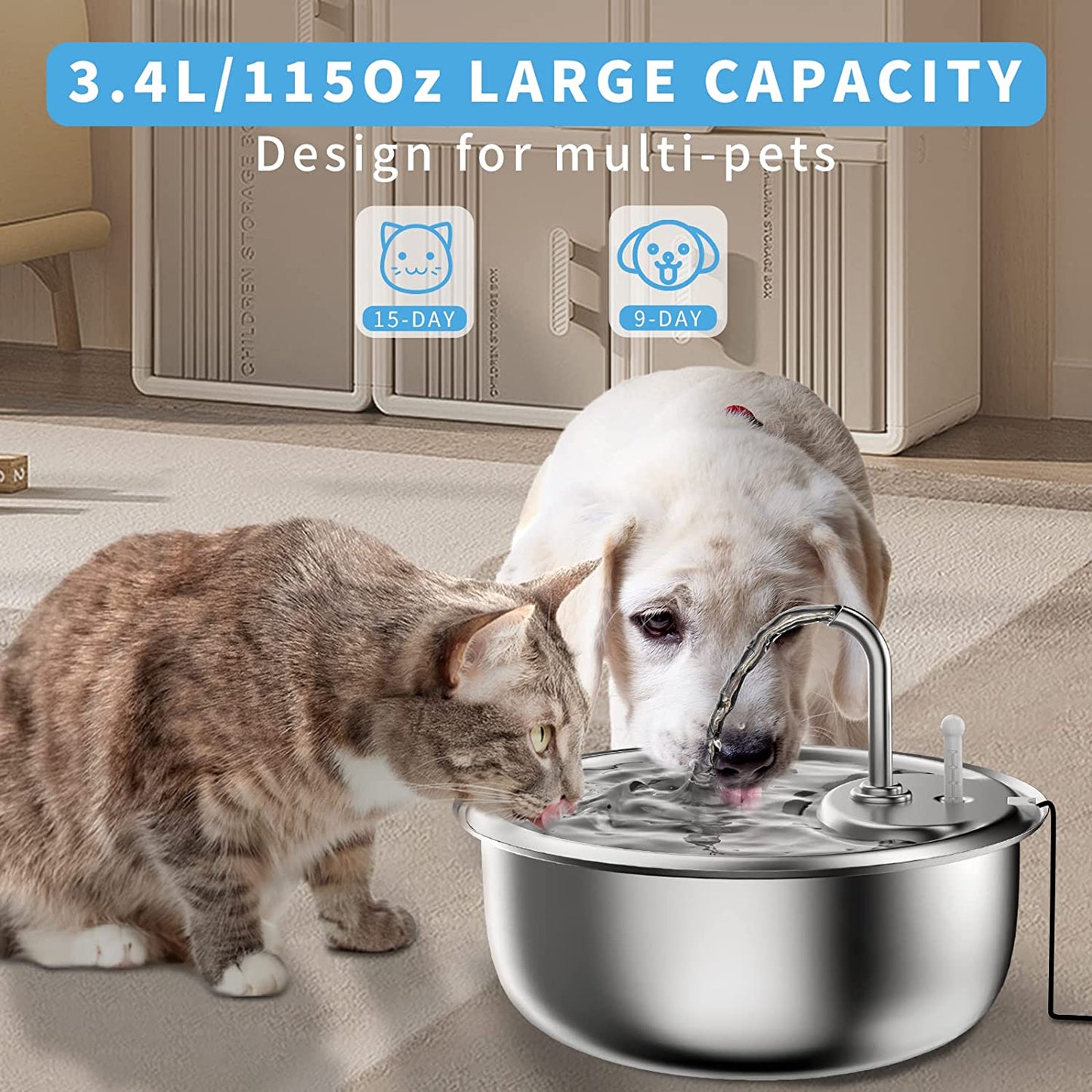 best petsmart pet drinking fountains - moebypet