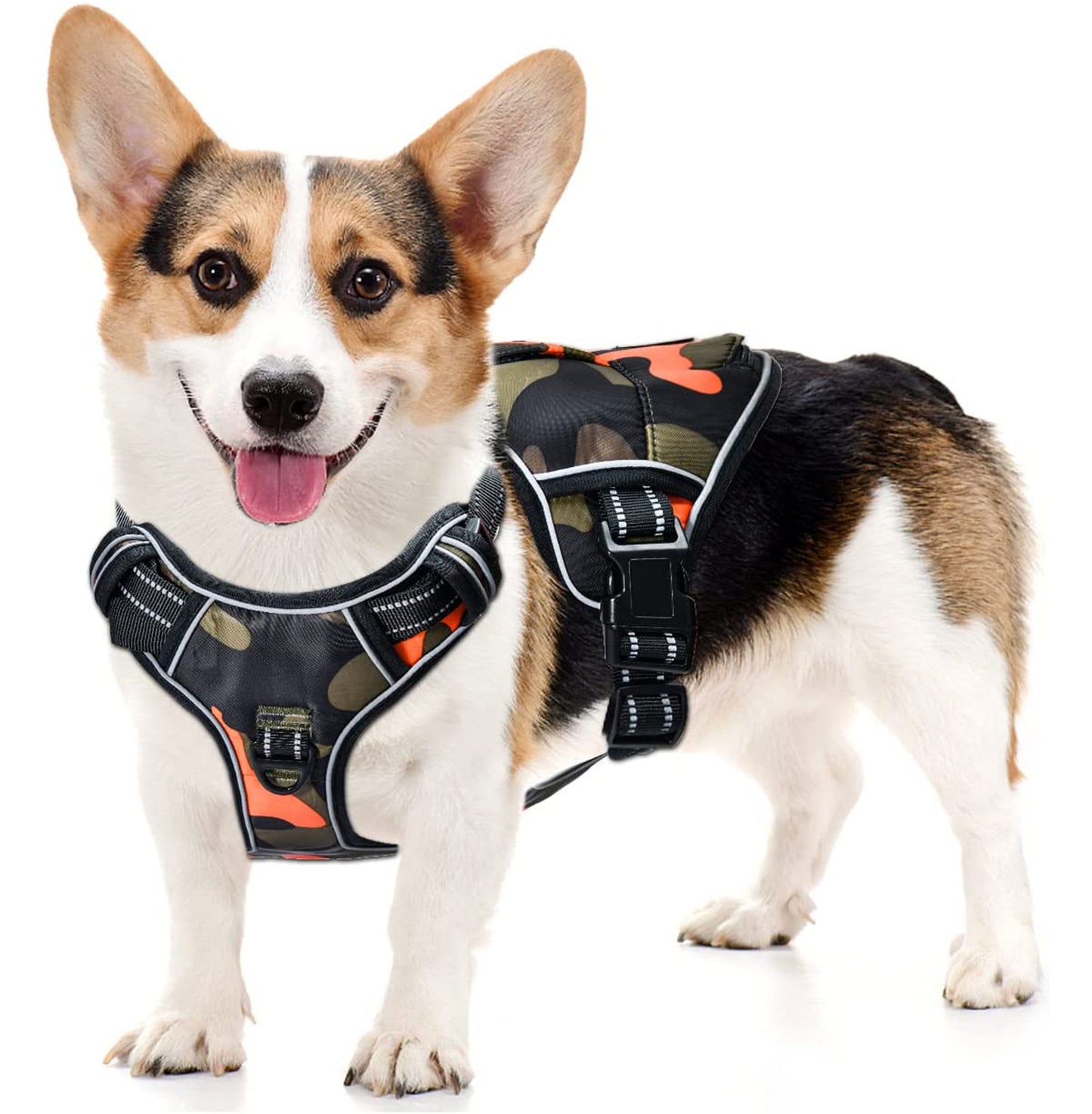 Soft Tactical No Pull Adjustable Pet Harness - Moebypet